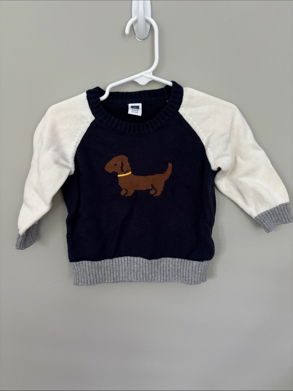 Janie and Jack Navy Blue Knit Sweater 6-12 months